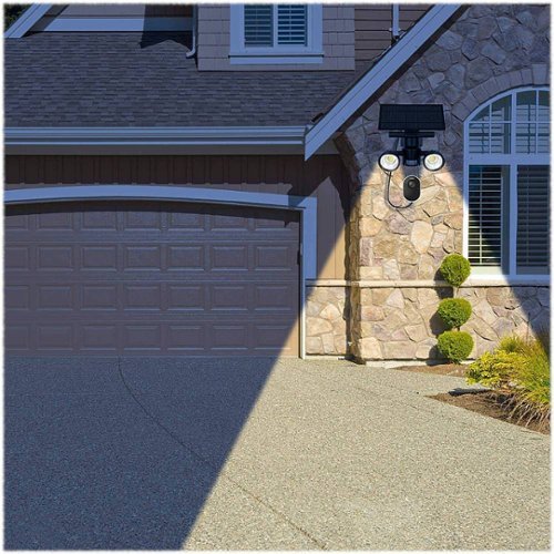 Wasserstein - Solar Panel Charger with Floodlight for Arlo Ultra, Arlo Ultra 2, Arlo Pro 3 and Arlo Pro 4 Surveillance Cameras - Black-Alt_View_Standard_16 