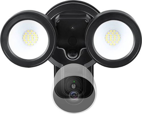 Wasserstein - Floodlight with Charger for Nest Cam Outdoor - Black