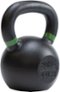 Tru Grit - 44-lb Cast Iron Kettlebell - Black-Front_Standard