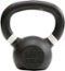Tru Grit - 10-lb Cast Iron Kettlebell - Black-Front_Standard