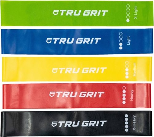 Tru Grit - Power Loop Resistance Bands 5 Piece Bundle - Multi Color - Multi Color