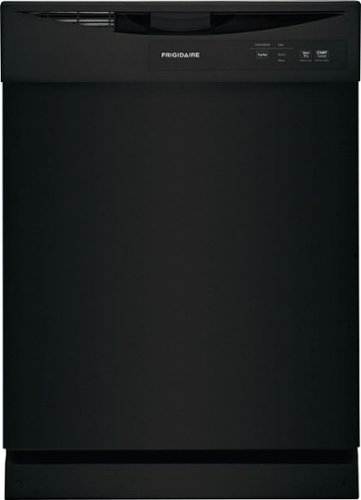 "Frigidaire 24"" Front Control Built-In Dishwasher, 62dba - Black"