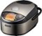 Zojirushi - 5.5 Cup Pressure Induction Heating Rice Cooker - Stainless Steel Black-Angle_Standard