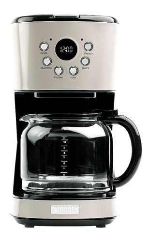 HADEN 12-Cup Programmable Coffee Maker with Strength Control and Timer - Putty