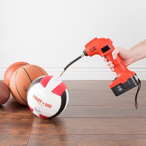 Fleming Supply - Cordless Air Compressor – Tire Pump - Black, Red-Alt_View_Standard_14 