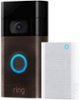 Ring - Smart Wi-Fi Video Doorbell Battery Operated with Chime - Venetian-Front_Standard