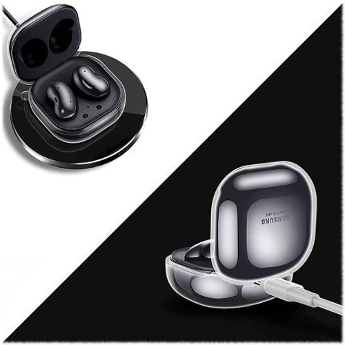 SaharaCase Hybrid Flex Case for Samsung Galaxy Buds Live, Galaxy Buds Pro, Galaxy Buds2 Pro and Galaxy Buds FE - Clear Black HOW TO BUY