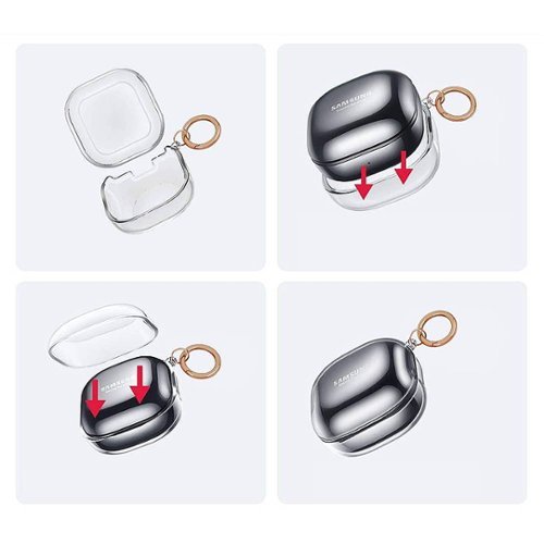 SaharaCase Hybrid Flex Case for Samsung Galaxy Buds Live, Galaxy Buds Pro, Galaxy Buds2 Pro and Galaxy Buds FE - Clear Black WHERE TO BUY