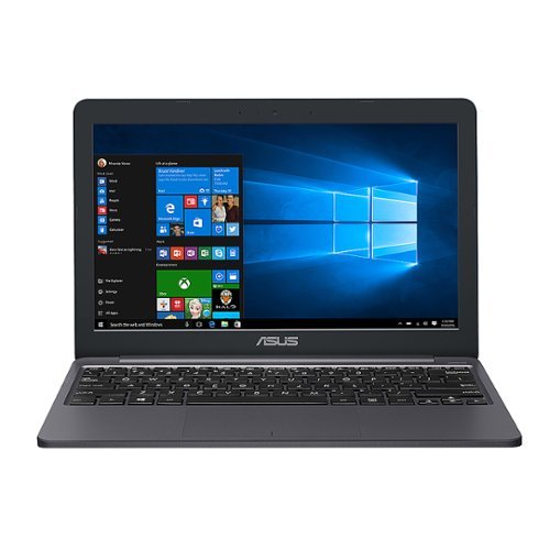 ASUS - VivoBook E12 11.6" HD Laptop - N3350 - 4GB - 64GB - Star Grey-Front_Standard 