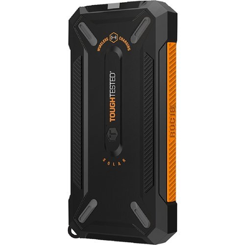 ToughTested - ROC16 16,000 mAh Portable Charger for Most USB-Enabled Devices - Black/Orange