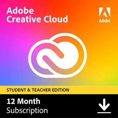 Adobe - Creative Cloud  Student and Teacher Edition (1-Year Subscription) - Mac OS, Windows [Digital]