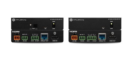 Atlona - Avance™ 4K/UHD HDMI Extender Kit with Control and Bidirectional Remote Power - Black