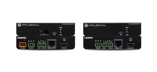 Atlona - Avance™ 4K/UHD HDMI Extender Kit with Control and Remote Power - Black