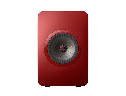 KEF - LS50 WIRELESS II Bookshelf Speakers Pair - Red