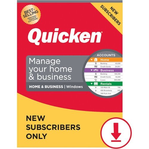 Quicken - Home & Business Personal Finance for New Users Only (1-Year Subscription) - Windows [Digital]