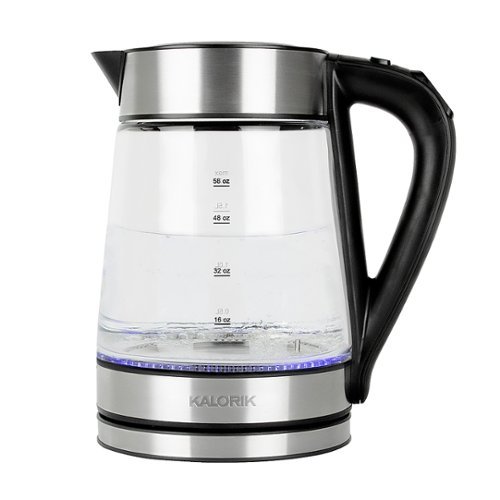 Kalorik - 1.7L Rapid Boil Digital Electric Kettle - Stainless Steel