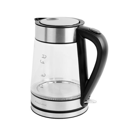  Kalorik - 1.7L Rapid Boil Electric Kettle with Blue LED - Stainless Steel