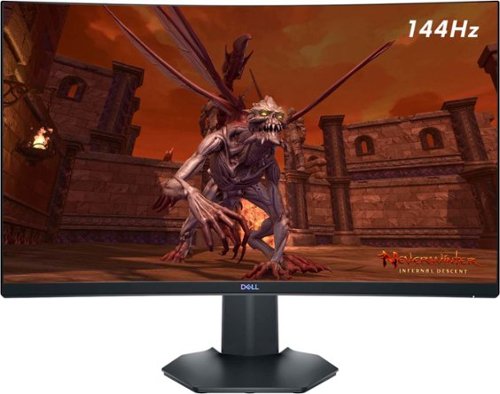 Dell - Geek Squad Certified Refurbished 27" LED Curved FHD FreeSync and G-SYNC Compatible Monitor - Black