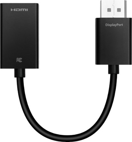 Best Buy essentials™ DisplayPort to HDMI Adapter - Black WORLDWIDE DELIVERY