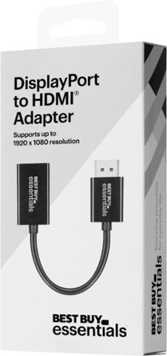 Best Buy essentials™ DisplayPort to HDMI Adapter - Black WHERE TO BUY