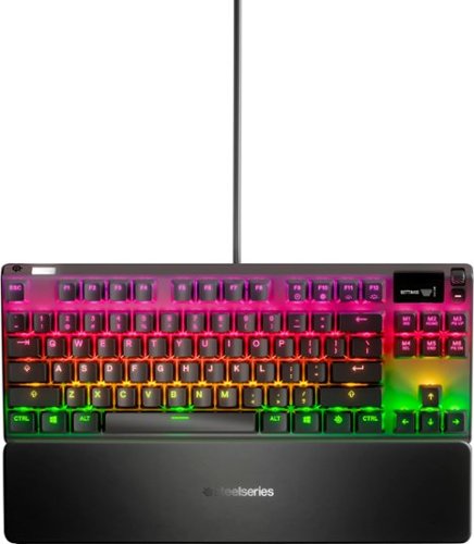 SteelSeries - Apex 7 TKL Wired Mechanical Brown Tactile & Quiet Mechanical Switch Gaming Keyboard with RGB Backlighting - Black