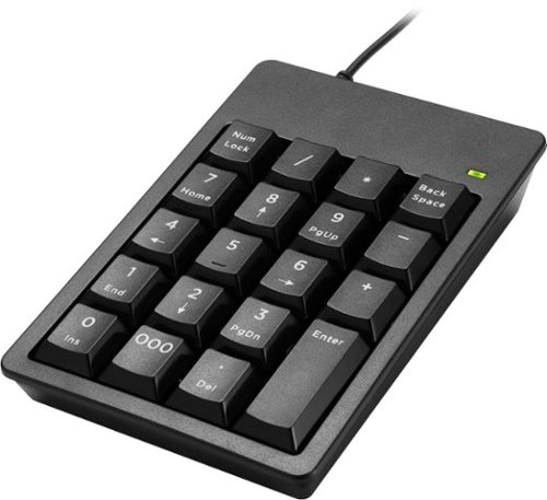 Best Buy essentials™ BE-PKWDNP 60% Wired Membrane USB Numeric Keypad - Black GLOBAL SHIPPING