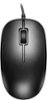 Best Buy essentials™ - USB Wired Optical Standard Ambidextrous Mouse - Wired - Black-Front_Standard