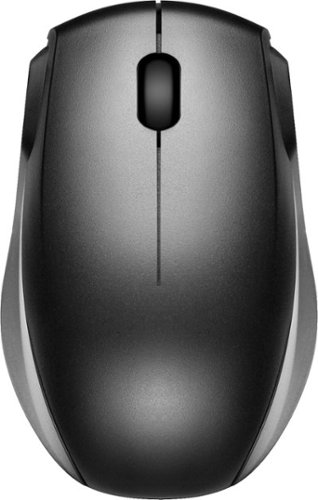 Best Buy essentials™ - Wireless Optical Standard Ambidextrous Mouse with USB Receiver - Black
