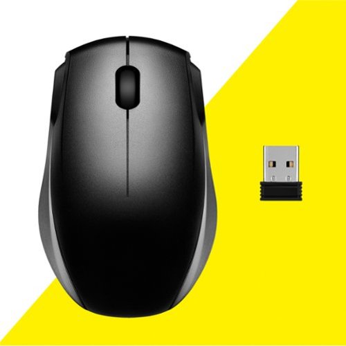 Best Buy essentials™ Wireless Optical Standard Ambidextrous Mouse with USB Receiver - Wireless - Black SHOP ONLINE