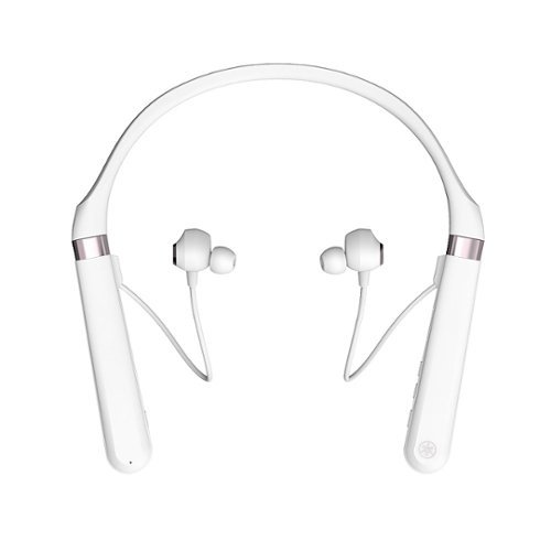 Yamaha - EP-E70A Wireless Noise-Cancelling Earphones - White-Front_Standard 