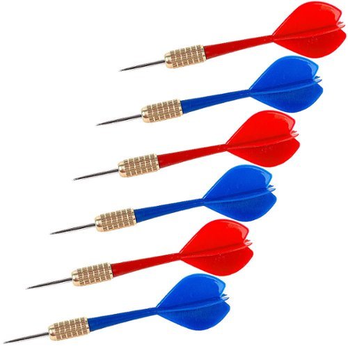 Trademark Games - 6 pack Steel Tip Dart Set - 10 Gram - Blue, Red-Alt_View_Standard_12 