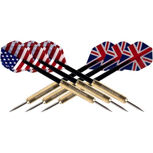 Trademark Games - Dart Game Set with 6 Darts & Board - Black, Red-Alt_View_Standard_14 