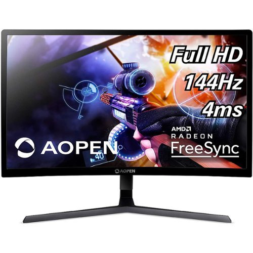 Acer - AOPEN 24HC1QR PBIDPX Full HD 23.6" Vertical Alignment Curved Screen Gaming Monitor AMD Radeon free Sync technology