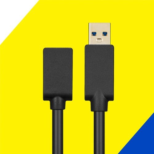 Best Buy essentials™ 10' USB-A 3.0 Male to Female Extension Cable - Black WORLDWIDE DELIVERY