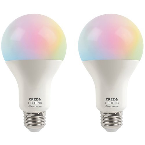 Cree Lighting - 100W Replacement Smart LED Bulb 2 Pack - White-Front_Standard 