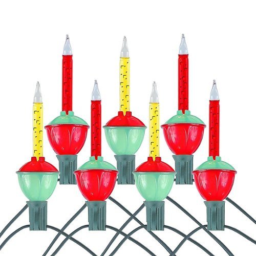  Novelty Lights - 7ct Light Traditional Bubble Light Set - Red and Yellow
