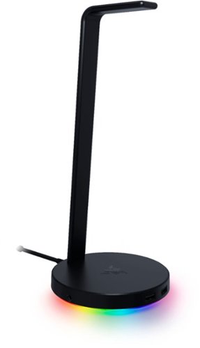 Razer - Base Station V2 Chroma USB Hub Headset Stand with USB 3.1 Hub and 7.1 Surround Sound powered by Chroma™ RGB - Black