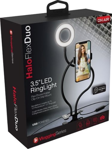 Tzumi - On Air Halo Flex Duo 3.5" LED Ring Light