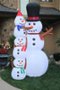 Novelty Lights - 10’ Inflatable Snowman Scene - White-Front_Standard