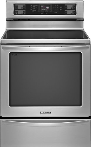  KitchenAid - Architect Series II 30&quot; Self-Cleaning Freestanding Electric Convection Range - Stainless steel
