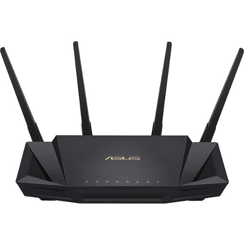 ASUS - AX3000 Dual Band WiFi 6 (802.11ax) Router - Black