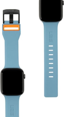UAG Civilian Silicone Watch Band for Apple Warch 44mm - Slate/Orange WORLDWIDE DELIVERY