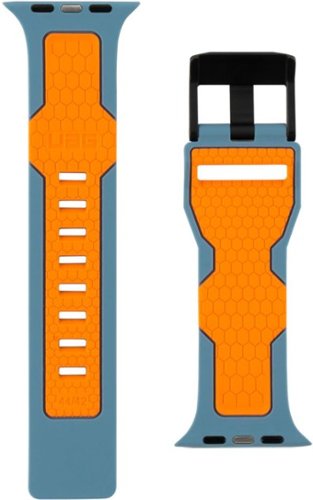 UAG Civilian Silicone Watch Band for Apple Warch 44mm - Slate/Orange GLOBAL SHIPPING