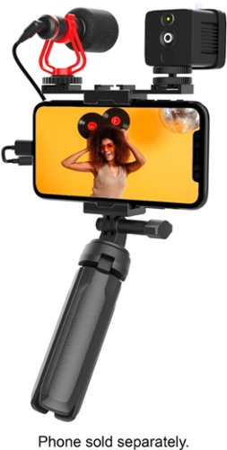 Sunpak Vlogging Kit with Cardioid Microphone and LED Video Light for Smartphones - Black HOW TO BUY