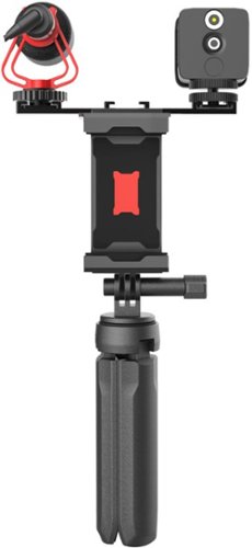 Sunpak Vlogging Kit with Cardioid Microphone and LED Video Light for Smartphones - Black BUY IN AUSTRALIA