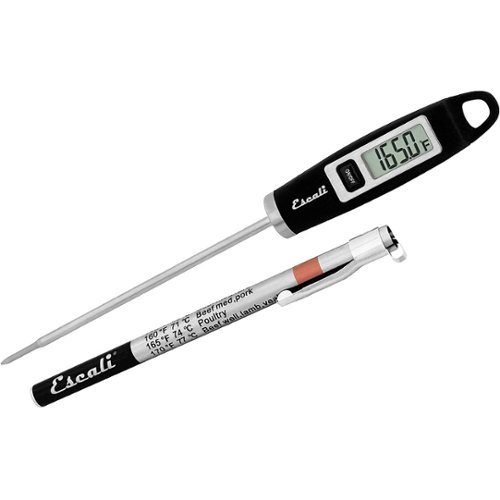 Escali - Gourmet Digital Thermometer - Silver, Black