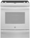 GE - 5.3 Cu. Ft. Slide-In Electric Convection Range with Self-Steam Cleaning, Built-In Wi-Fi, and No-Preheat Air Fry - White on White-Front_Standard