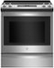 GE - 5.3 Cu. Ft. Slide-In Electric Convection Range with Self-Steam Cleaning, Built-In Wi-Fi, and No-Preheat Air Fry - Stainless Steel-Front_Standard 
