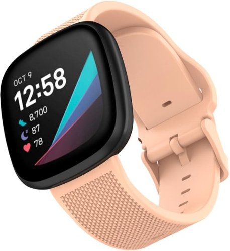 WITHit Fitbit Versa 3 & Fitbit Sense Silicone One size fits all Watch band - Navy/Light Gray/Blush Pink HOW TO BUY