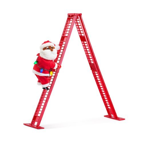 Mr Christmas - Tabletop Climber - African American Santa